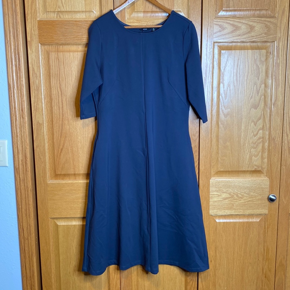 Betaband navy blue A-line 3/4 sleeve dress size XL. Like new condition